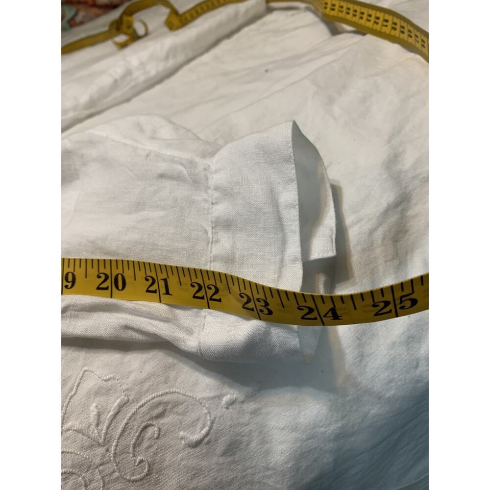 J Jill Love linen White Shirt dress 3x Pockets Roll Tab Sleeve Beach Resort - Picture 8 of 13
